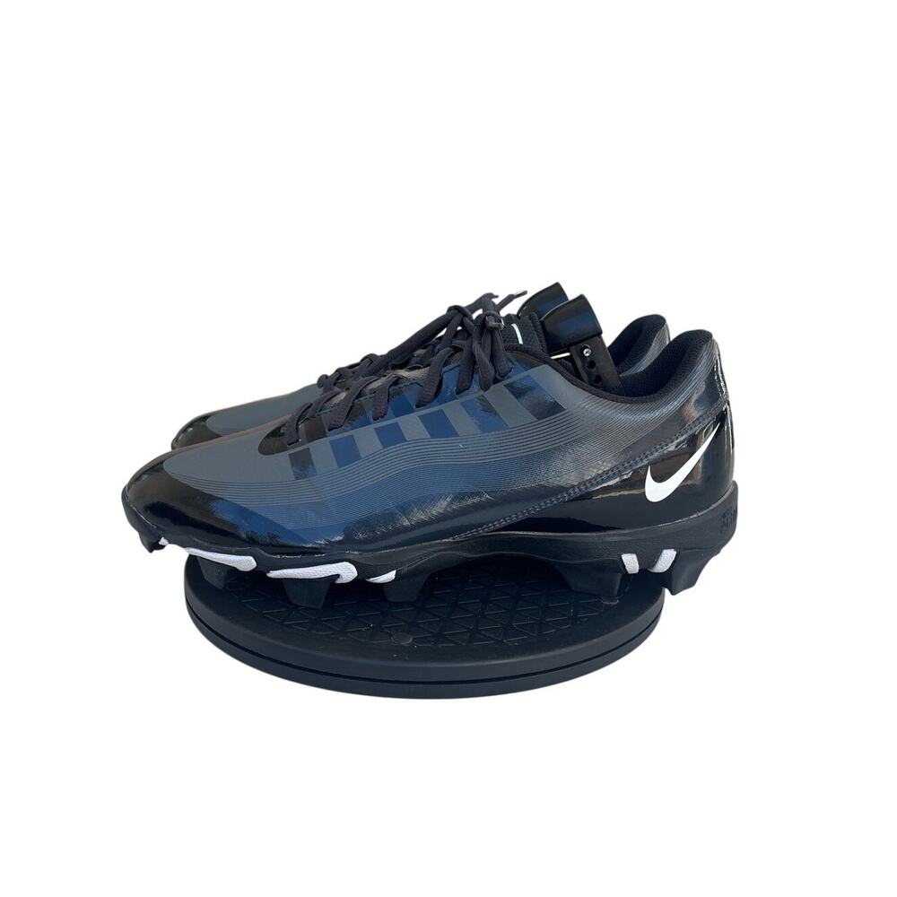 Mens Nike Vapor Edge Shark Football Cleats Black Iron Grey Size 11